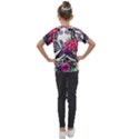 Gothic Floral Skeletons Kids  Mesh Piece Tee View2