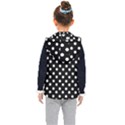 Black And White Polka Dots Kids  Hooded Puffer Vest View2