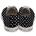 Black And White Polka Dots Men s Low Top Canvas Sneakers View4