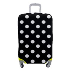 Black And White Polka Dots Luggage Cover (small) by GardenOfOphir