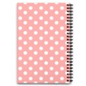 Coral And White Polka Dots 5.5  x 8.5  Notebook View4