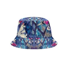 Denim On Pour Bucket Hat (kids) by kaleidomarblingart