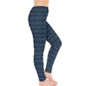 Blue Diamonds Motif Fancy Pattern Design Leggings  View4