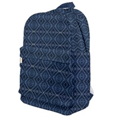 Blue Diamonds Motif Fancy Pattern Design Classic Backpack