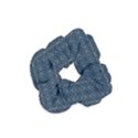 Blue Diamonds Motif Fancy Pattern Design Velvet Scrunchie View1