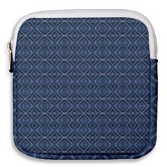 Blue Diamonds Motif Fancy Pattern Design Mini Square Pouch