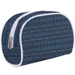 Blue Diamonds Motif Fancy Pattern Design Make Up Case (large) by dflcprintsclothing