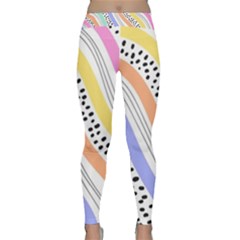 Background Abstract Wallpaper Classic Yoga Leggings by Ravend