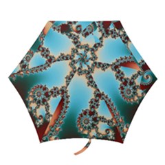 Fractal Spiral Art Math Abstract Mini Folding Umbrellas by Ravend