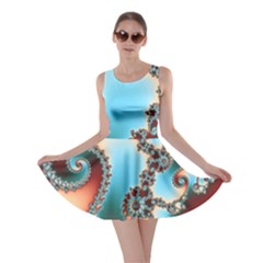 Fractal Spiral Art Math Abstract Skater Dress by Ravend