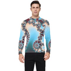 Fractal Spiral Art Math Abstract Men s Long Sleeve Rash Guard by Ravend