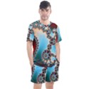 Fractal Spiral Art Math Abstract Men s Mesh Tee and Shorts Set View1