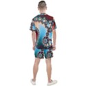 Fractal Spiral Art Math Abstract Men s Mesh Tee and Shorts Set View2