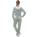 Green Abstract Fractal Background Texture Women s Tracksuit View2