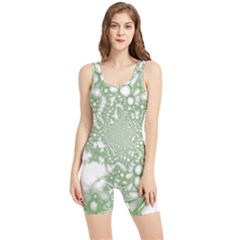 Green Abstract Fractal Background Texture Women s Wrestling Singlet by Ravend