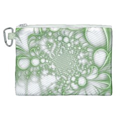 Green Abstract Fractal Background Texture Canvas Cosmetic Bag (xl) by Ravend