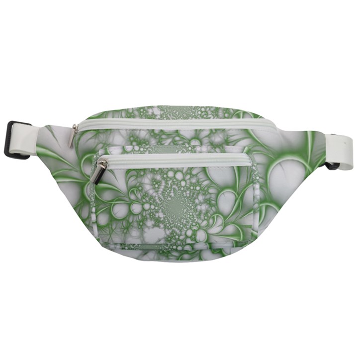 Green Abstract Fractal Background Texture Fanny Pack