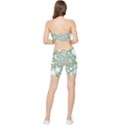 Green Abstract Fractal Background Texture Stretch Shorts and Tube Top Set View2