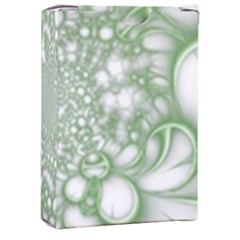 Green Abstract Fractal Background Texture Playing Cards Single Design (rectangle) With Custom Box