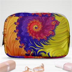 Fractal Spiral Bright Colors Make Up Pouch (small) by Ravend