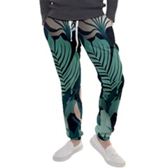 Green Nature Bohemian Painting Leaves Foliage Men s Jogger Sweatpants by Ravend