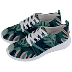 Green Nature Bohemian Painting Leaves Foliage Men s Lightweight Sports Shoes by Ravend