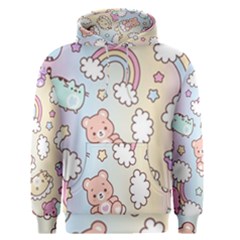 Pusheen Carebears Bears Cat Colorful Cute Pastel Pattern Men s Core Hoodie