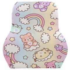 Pusheen Carebears Bears Cat Colorful Cute Pastel Pattern Car Seat Back Cushion  by Sapixe