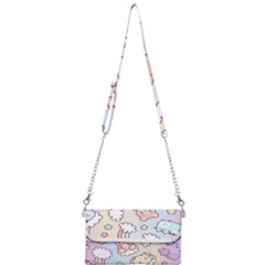 Pusheen Carebears Bears Cat Colorful Cute Pastel Pattern Mini Crossbody Handbag by Sapixe