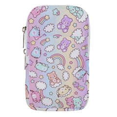 Pusheen Carebears Bears Cat Colorful Cute Pastel Pattern Waist Pouch (small) by Sapixe