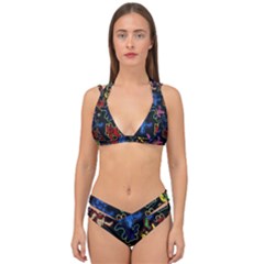 Bears Colors Dead Head Deadhead Grateful Dead Double Strap Halter Bikini Set by Sapixe