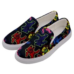 Bears Colors Dead Head Deadhead Grateful Dead Men s Canvas Slip Ons by Sapixe