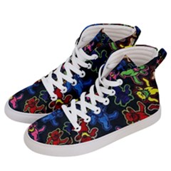 Bears Colors Dead Head Deadhead Grateful Dead Men s Hi-top Skate Sneakers by Sapixe