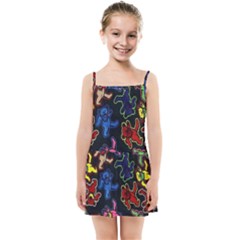 Bears Colors Dead Head Deadhead Grateful Dead Kids  Summer Sun Dress by Sapixe