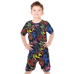 Bears Colors Dead Head Deadhead Grateful Dead Kids  Tee And Shorts Set by Sapixe