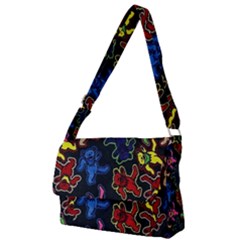 Bears Colors Dead Head Deadhead Grateful Dead Full Print Messenger Bag (l) by Sapixe