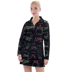 Chart Pattern Women s Long Sleeve Casual Dress by Sapixe