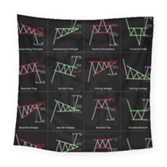 Chart Pattern Square Tapestry (large)