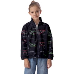 Chart Pattern Kids  Half Zip Hoodie