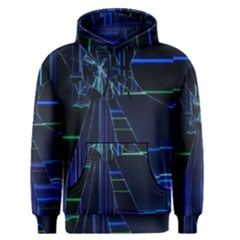 Screen Glitch Broken  Crack  Fracture  Glass Pattern Men s Core Hoodie