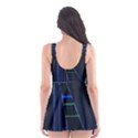 Screen Glitch Broken  Crack  Fracture  Glass Pattern Skater Dress Swimsuit View2