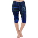 Screen Glitch Broken  Crack  Fracture  Glass Pattern Lightweight Velour Cropped Yoga Leggings View1