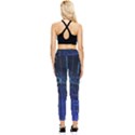 Screen Glitch Broken  Crack  Fracture  Glass Pattern Pocket Leggings  View2