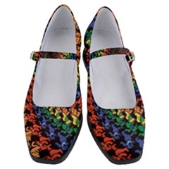 Deadhead Bears Band  Colorsdead Head Grateful Dead Pattern Women s Mary Jane Shoes