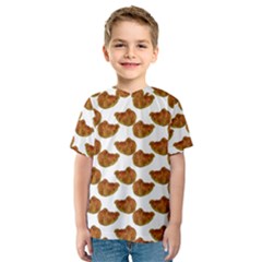 Biscuits Photo Motif Pattern Kids  Sport Mesh Tee