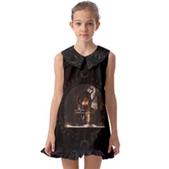 Summoning Kids  Pilgrim Collar Ruffle Hem Dress by CreatureFeature