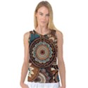 Bohemian Flair In Blue And Earthtones Women s Basketball Tank Top View1