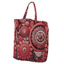 Bohemian Vibes In Vibrant Red Giant Grocery Tote View1