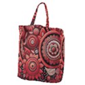 Bohemian Vibes In Vibrant Red Giant Grocery Tote View2