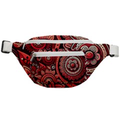 Bohemian Vibes In Vibrant Red Fanny Pack by HWDesign